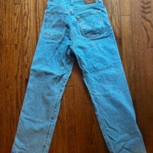 Levi's Light Wash Ribcage Straight Jeans